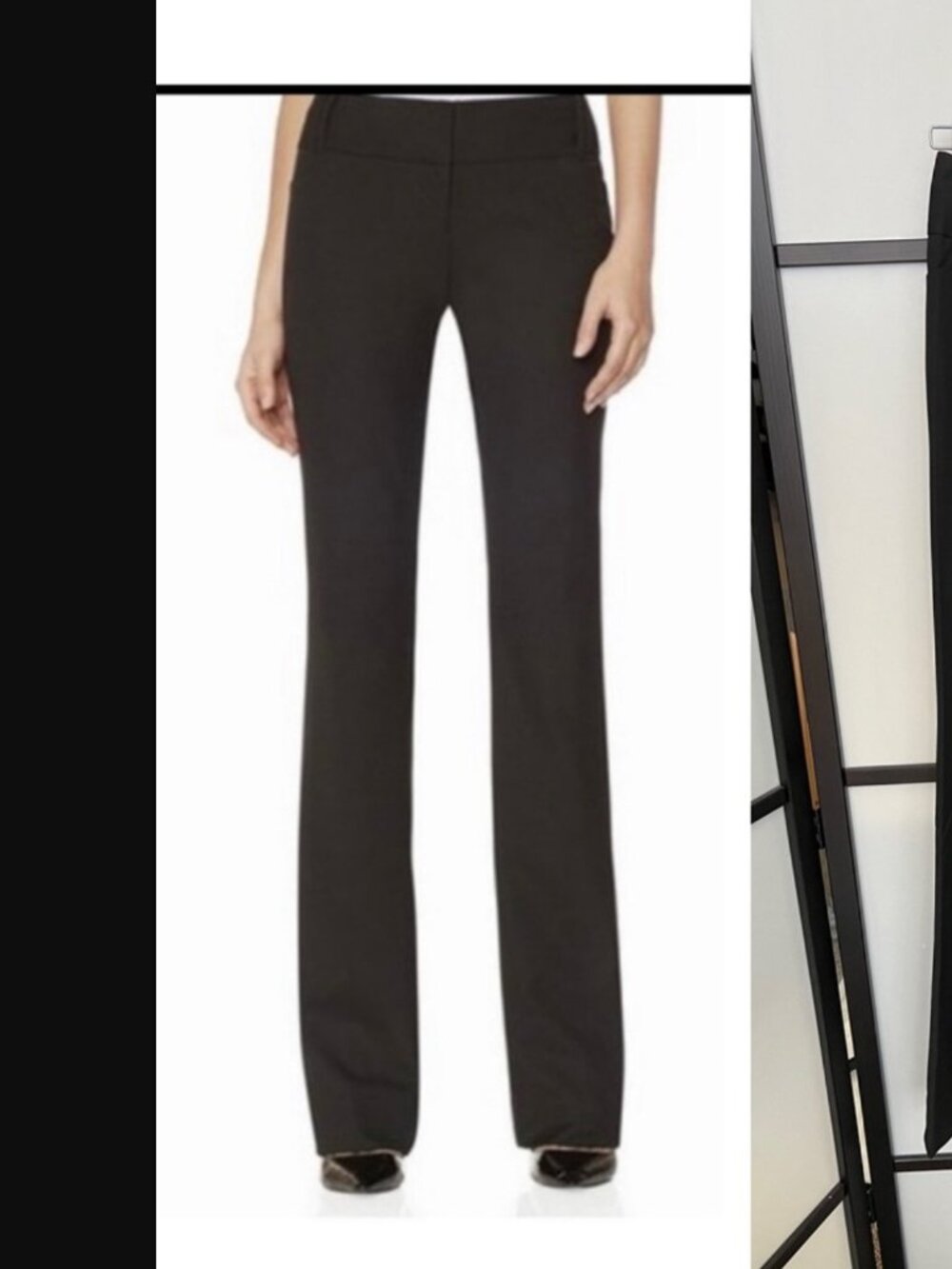 The Limited Black Collection 2016 Cassidy Fit Boot Cut Pants 0R XS Low Rise